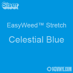 12" x 24" Sheet Siser EasyWeed Stretch HTV - Celestial Blue