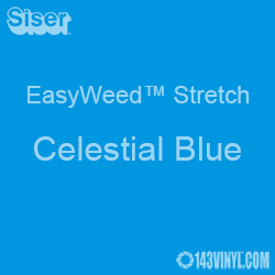 12" x 5 Foot Roll Siser EasyWeed Stretch HTV - Celestial Blue