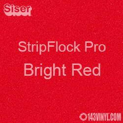12" x 15" Sheet Siser Stripflock Pro HTV - Bright Red
