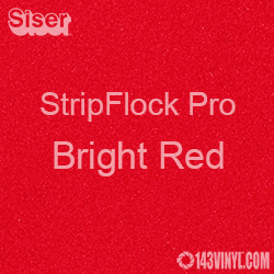 Bright Red Siser StripFlock Pro Heat Transfer Vinyl (HTV)