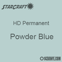 12" x 12" Sheet - StarCraft HD Glossy Permanent Vinyl - Powder Blue