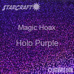 12" x 12" Sheet - StarCraft Magic - Hoax Holo Purple