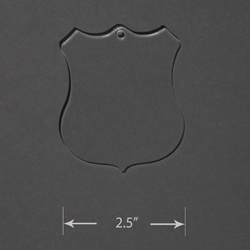 Acrylic Blank - Police Shield