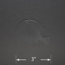 Acrylic Blank - Football Helmet