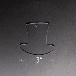 OUTLET: Acrylic Blank - Top Hat