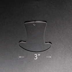 Acrylic Blank - Top Hat