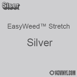 12" x 5 Foot Roll Siser EasyWeed Stretch HTV - Silver