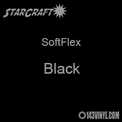 OUTLET - 11" x 12" Sheet StarCraft SoftFlex HTV - Black