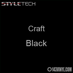 Styletech Craft Vinyl - Black- 12" x 10 Yard Roll
