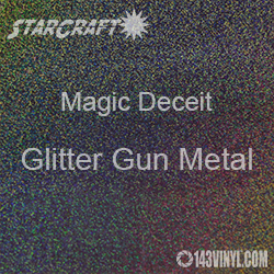 12" x 12" Sheet - StarCraft Magic - Deceit Glitter Gun Metal