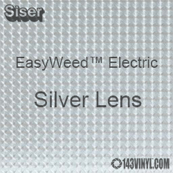 12" x 15" Sheet Siser EasyWeed Electric HTV - Silver Lens