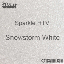 Siser Sparkle HTV: 12" x 24" sheet  - Snowstorm White