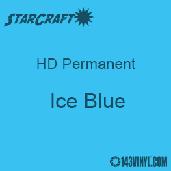 12" x 5' Roll - StarCraft HD Glossy Permanent Vinyl - Ice Blue