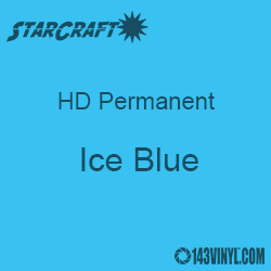 12" x 12" Sheet - StarCraft HD Glossy Permanent Vinyl - Ice Blue