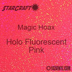 12" x 24" Sheet - StarCraft Magic - Hoax Holo Fluorescent Pink