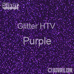 Glitter HTV: 12" x 5 Yard Roll - Purple