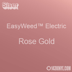 12" x 15" Sheet Siser EasyWeed Electric HTV - Rose Gold