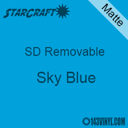 12" x 24" Sheet -StarCraft SD Removable Matte Adhesive - Sky Blue