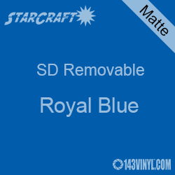12" x 24" Sheet -StarCraft SD Removable Matte Adhesive - Royal Blue