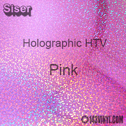 12" x 20" Sheet Siser Holographic HTV - Light Pink