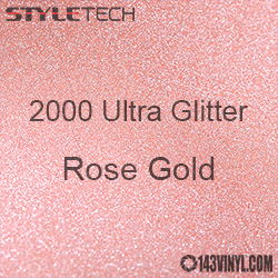 StyleTech 2000 Ultra Glitter - 168 Rose Gold - 12"x24" Sheet