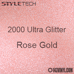 StyleTech 2000 Ultra Glitter - 168 Rose Gold - 12" x 12" Sheet