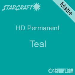 24" x 10 Yard Roll - StarCraft HD Matte Permanent Vinyl - Teal