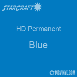 12" x 24" Sheet - StarCraft HD Glossy Permanent Vinyl - Blue