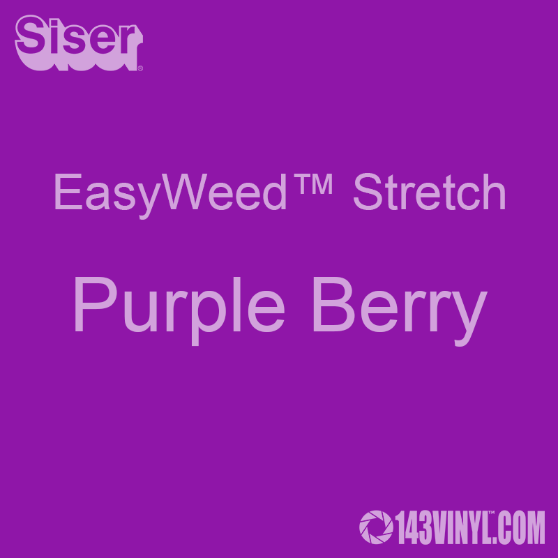 12" x 24" Sheet Siser EasyWeed Stretch HTV - Purple Berry