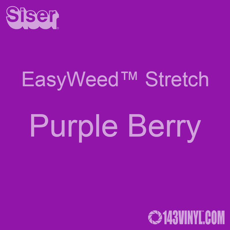 12" x 5 Foot Roll Siser EasyWeed Stretch HTV - Purple Berry