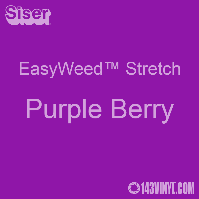 12" x 5 Foot Roll Siser EasyWeed Stretch HTV - Purple Berry 12" x 5 Foot Roll Siser EasyWeed Stretch HTV - Purple Berry