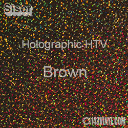 12" x 20" Sheet Siser Holographic HTV - Brown
