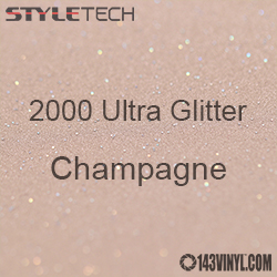 StyleTech 2000 Ultra Glitter - 167 Champagne - 12"x24" Sheet