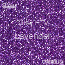 Glitter HTV: 12" x 12" - Lavender 