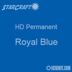 12" x 24" Sheet - StarCraft HD Glossy Permanent Vinyl - Royal Blue