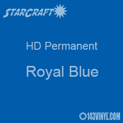 24" x 10 Yard Roll - StarCraft HD Glossy Permanent Vinyl - Royal Blue