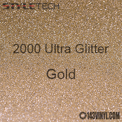StyleTech 2000 Ultra Glitter - 127 Gold - 12"x24" Sheet