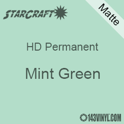24" x 10 Yard Roll - StarCraft HD Matte Permanent Vinyl - Mint Green