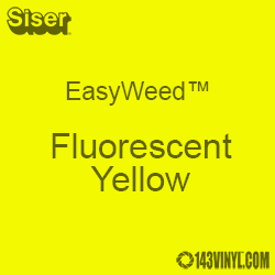 Siser EasyWeed HTV: 12 x 5 Foot Roll - Fluorescent Yellow