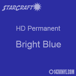 24" x 10 Yard Roll - StarCraft HD Glossy Permanent Vinyl - Bright Blue