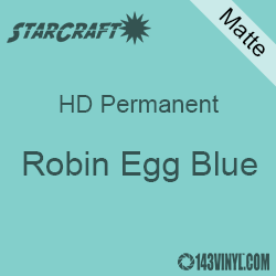 12" x 10 Yard Roll - StarCraft HD Matte Permanent Vinyl - Robin Egg Blue