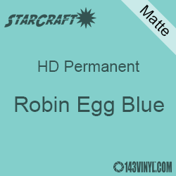 12" x 12" Sheet - StarCraft HD Matte Permanent Vinyl - Robin Egg Blue