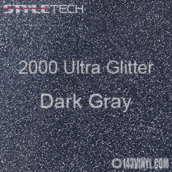 StyleTech 2000 Ultra Glitter - 144 Dark Gray - 12"x24" Sheet