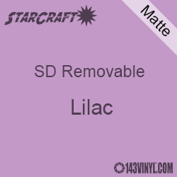 12" x 24" Sheet -StarCraft SD Removable Matte Adhesive - Lilac