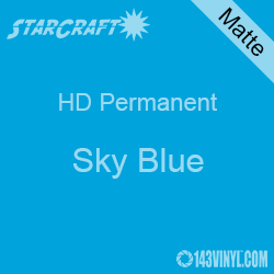 24" x 10 Yard Roll - StarCraft HD Matte Permanent Vinyl - Sky Blue