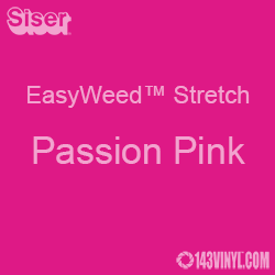 12" x 5 Foot Roll Siser EasyWeed Stretch HTV - Passion Pink