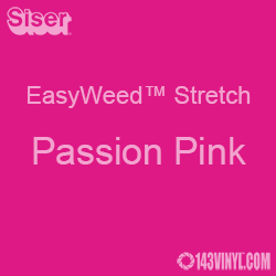 12" x 5 Yard Roll Siser EasyWeed Stretch HTV - Passion Pink