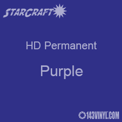 12" x 10 Yard Roll - StarCraft HD Glossy Permanent Vinyl - Purple