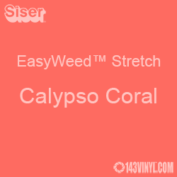 12" x 24" Sheet Siser EasyWeed Stretch HTV - Calypso Coral