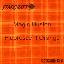 12" x 12" Sheet - StarCraft Magic - Illusion Fluorescent Orange